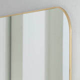 Habitat gold round edge rectangular wall mirror 40x100cm (British brand)