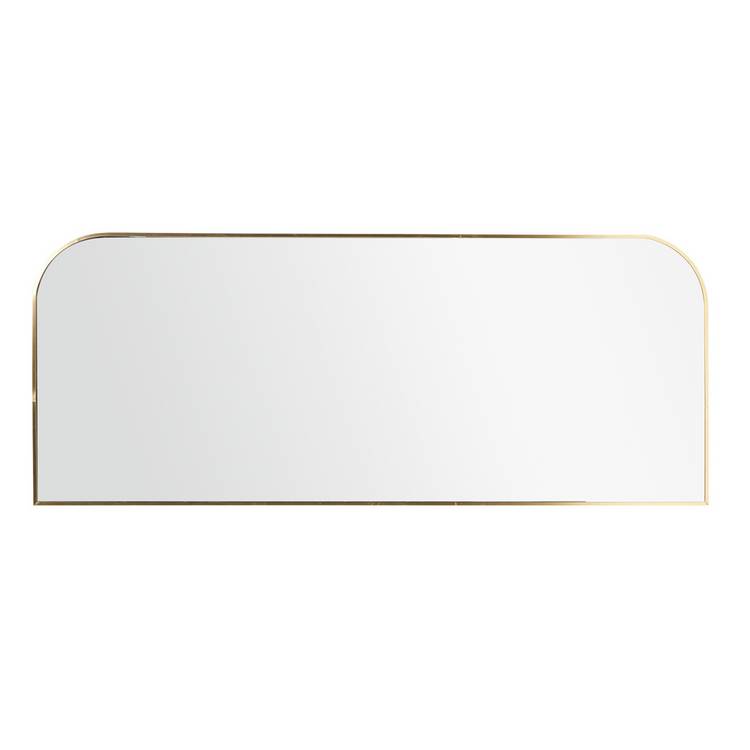Habitat gold round edge rectangular wall mirror 40x100cm (British brand)
