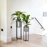 Ivyline Calla planter stand gold metal stand - British product
