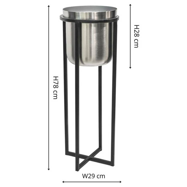 Ivyline Calla planter stand gold metal stand - British product