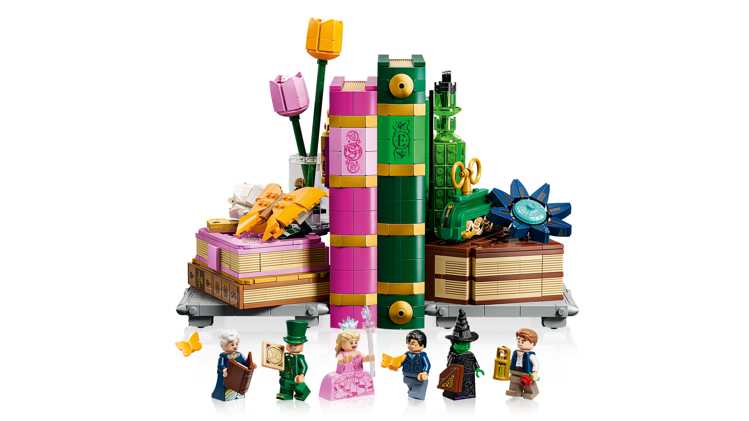 LEGO Glinda & Elphaba Bookends 1327 piece set, UK version