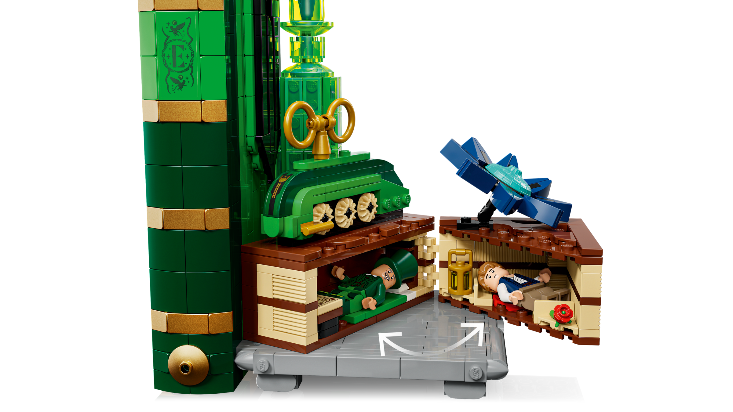 LEGO Glinda & Elphaba Bookends 1327 piece set, UK version