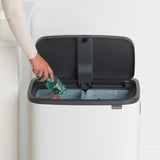 Brabantia Bo touch top bin white 60L - British product