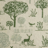 Argos Home stag printed cushion green 43x43cm, imported from the UK