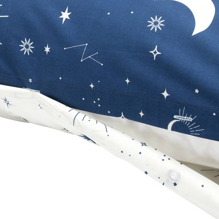 Argos Home celestial navy bedding set single, imported from the UK