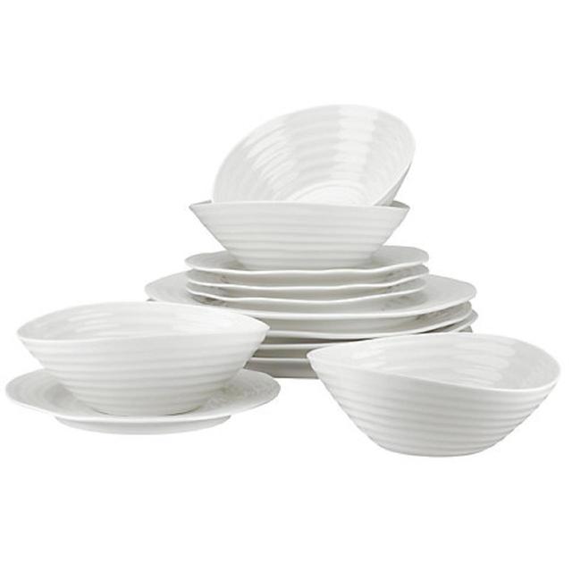 Sophie Conran White Porcelain Dinner Set   12 per pack GOODS M&S   