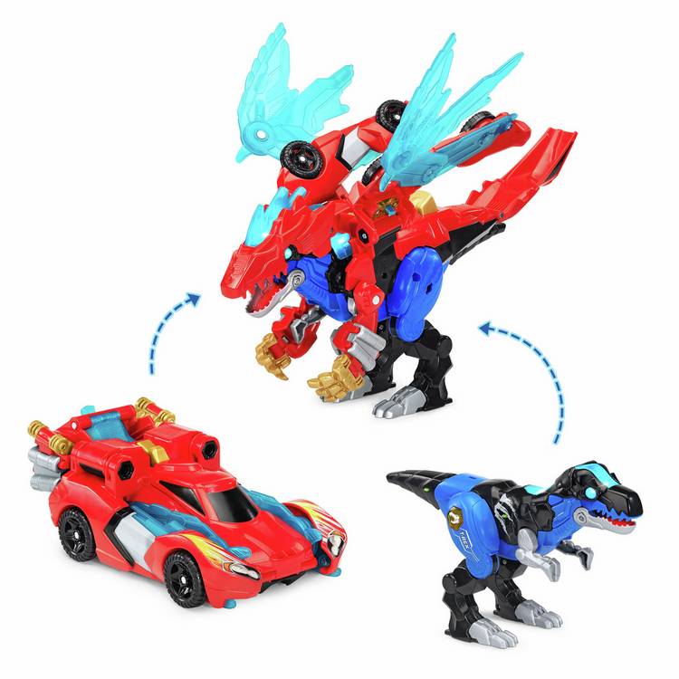 VTech Switch and Go T-Rex Dragon action figure transforming toy - British product