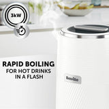 Breville Obliq kettle white 1.7L, imported from the UK
