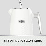 Breville Obliq kettle white 1.7L, imported from the UK