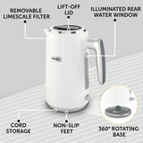 Breville Obliq kettle white 1.7L, imported from the UK