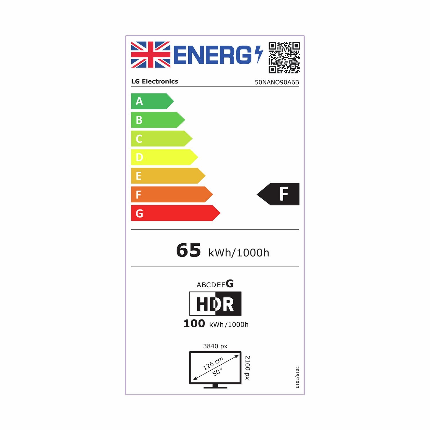 LG 50NANO90A6B Smart 4K TV 50 inch (British brand)