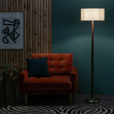 Habitat floor lamp walnut and brass imported from the UK