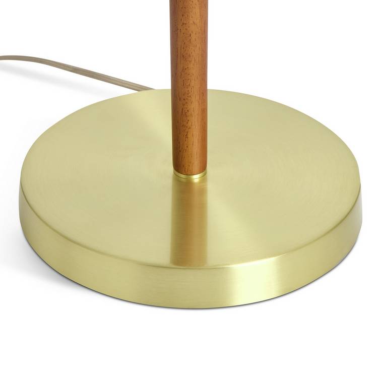 Habitat floor lamp walnut and brass imported from the UK