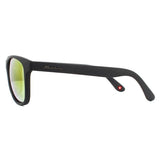 Montana MS48 black sunglasses with Revo red mirror lenses (British brand)