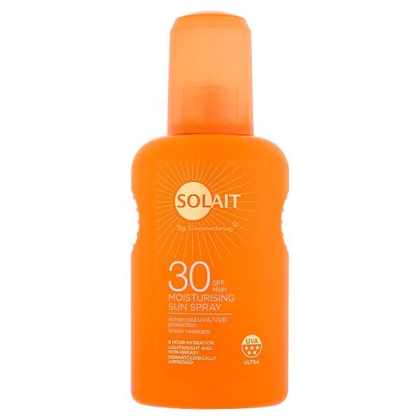 Solait Moisturising Sun Cream Spray SPF30 200ml