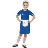Smiffys nurse costume blue dress and headpiece, imported from the UK