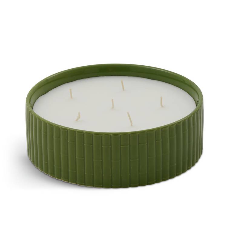 Habitat Morris & Co. ceramic candle leather and patchouli 20cm - British product