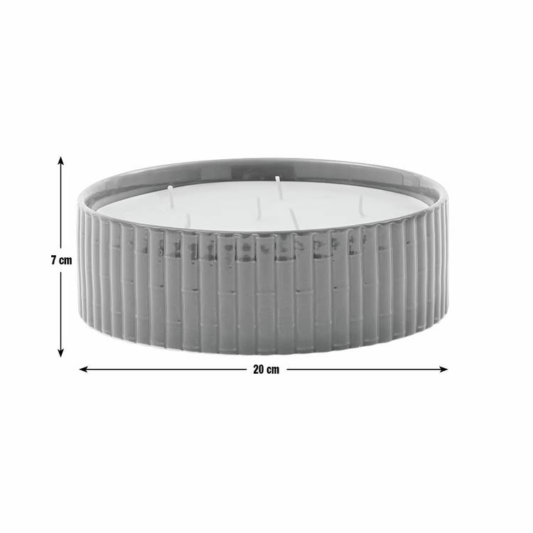 Habitat Morris & Co. ceramic candle leather and patchouli 20cm - British product