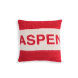 Habitat faux mohair cushion red 43x43cm - British product