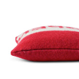 Habitat faux mohair cushion red 43x43cm - British product