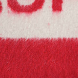 Habitat faux mohair cushion red 43x43cm - British product