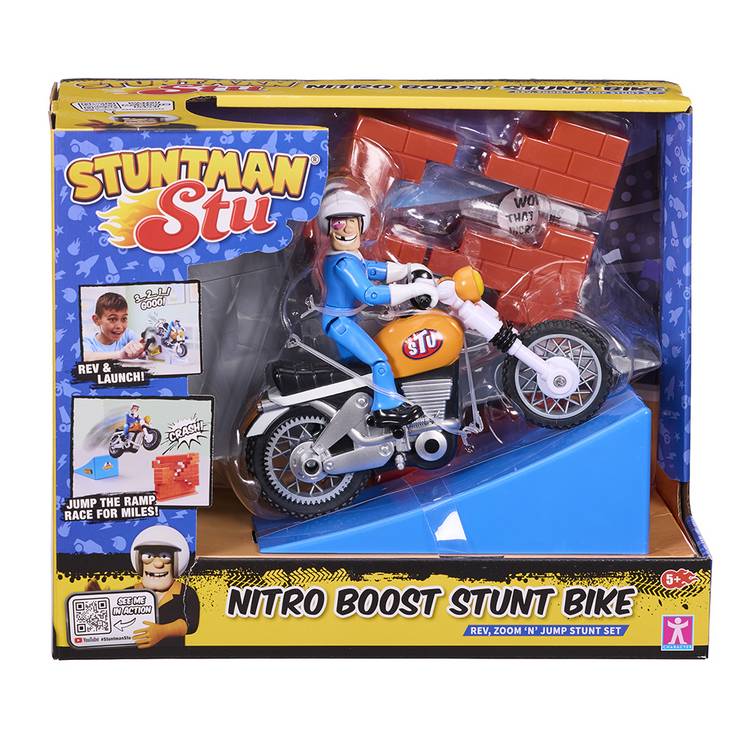 Stuntman Stu stunt bike playset Nitro Boost, imported from the UK