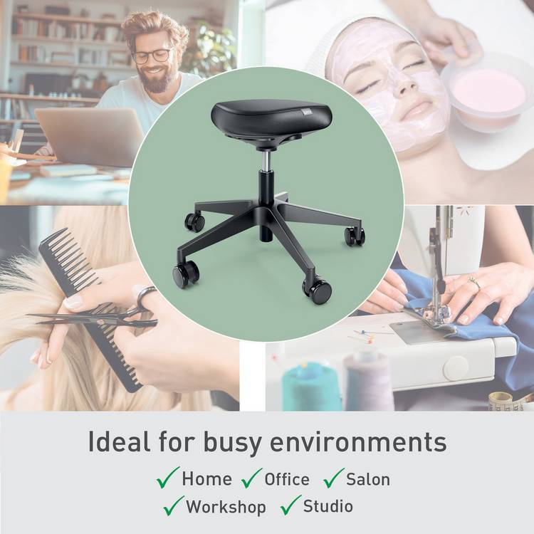 Leitz ergonomic sit stool faux leather - British product