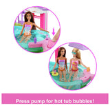 Barbie Dream Pool playset with slide and hot tub (British brand)