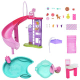 Barbie Dream Pool playset with slide and hot tub (British brand)