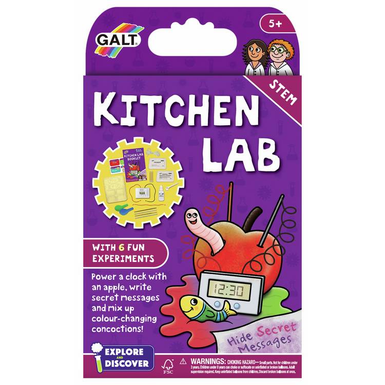 Galt Toys Kitchen Lab kids science kit, UK version