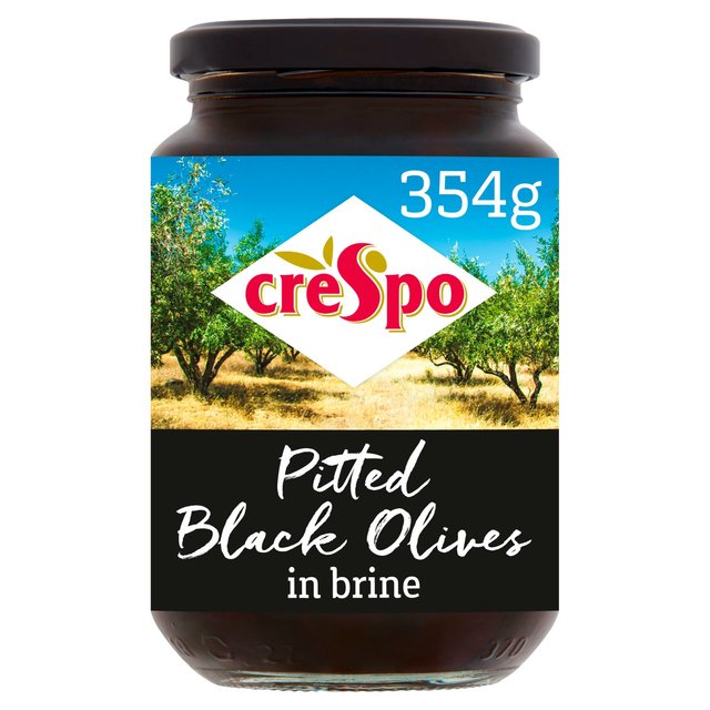 Crespo Pitted Black Olives   354g GOODS M&S   