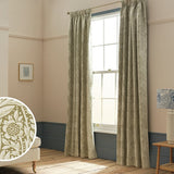 Habitat Morris Co green floral curtains 117x137cm (British brand)