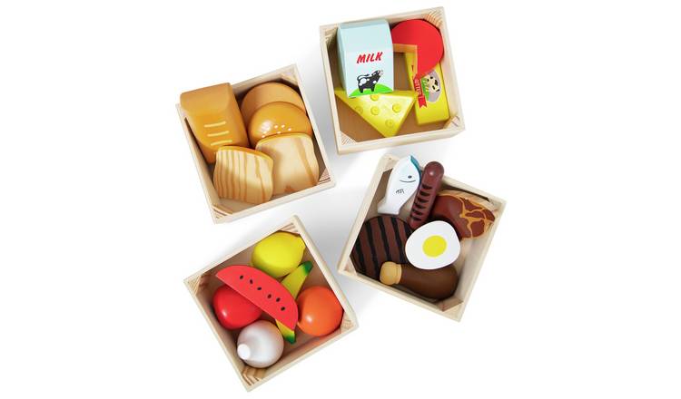 Melissa & Doug Sturdy Wooden Food Set GOODS Argos