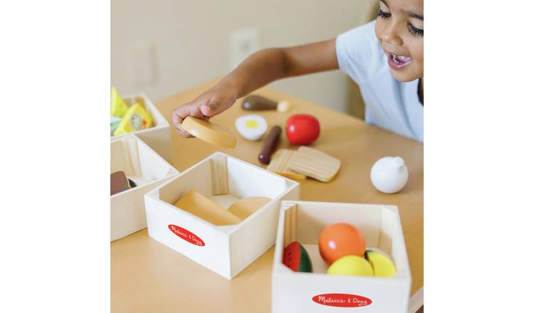 Melissa & Doug Sturdy Wooden Food Set GOODS Argos