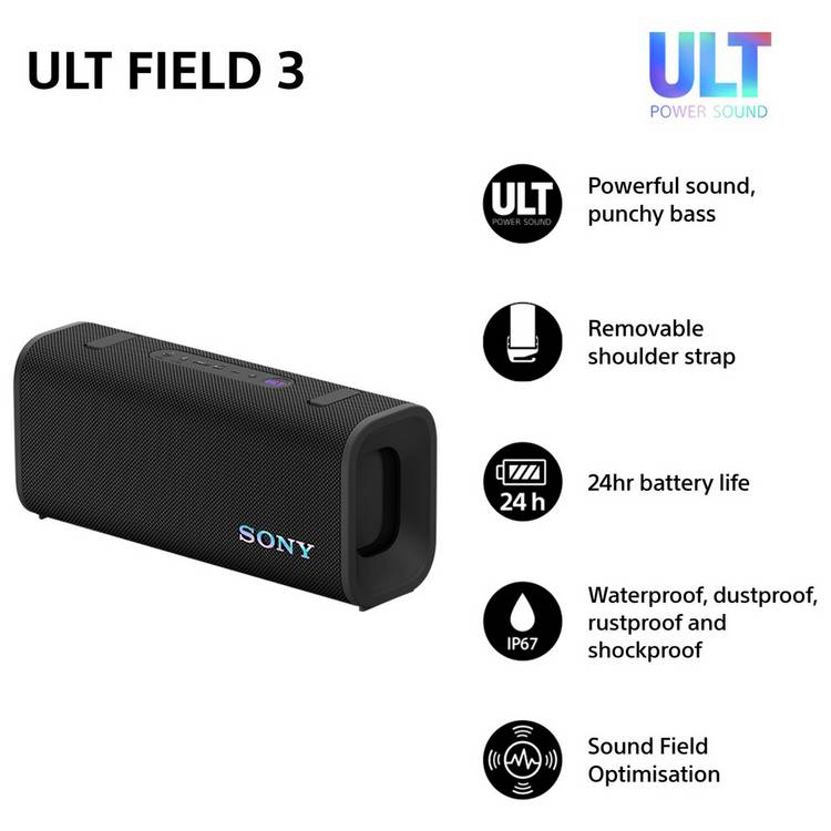 Sony ULT Field 3 portable Bluetooth speaker - British product