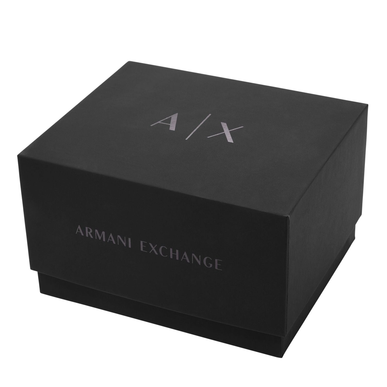 Armani Exchange chronograph watch black silicone 42mm (British brand)