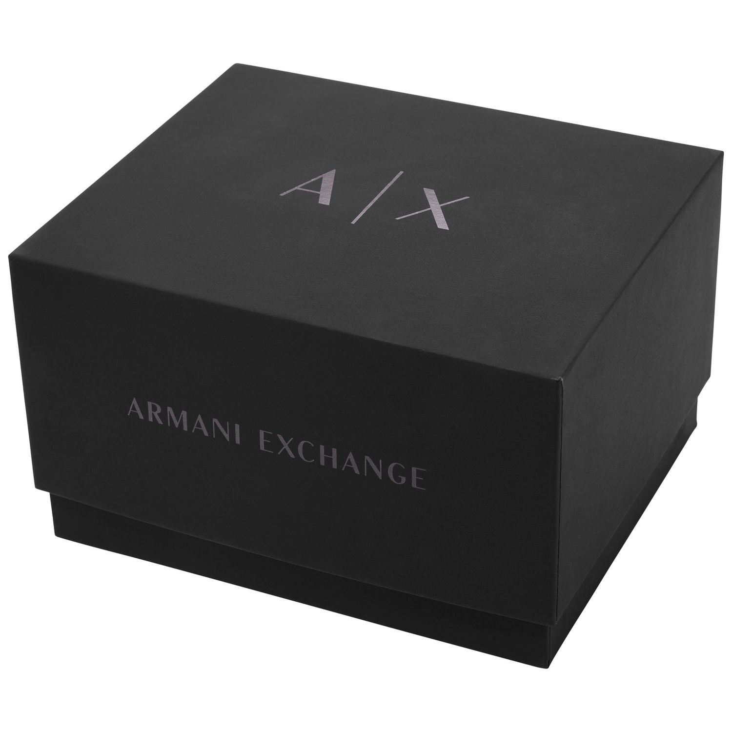 Armani Exchange chronograph watch black silicone 42mm (British brand)