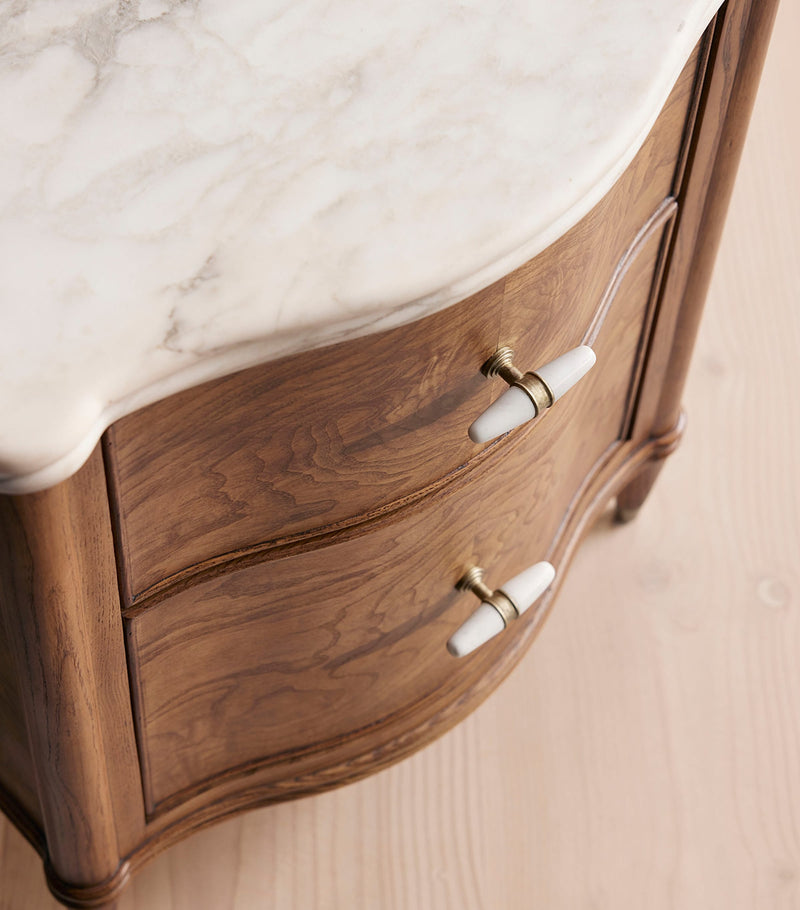 Soho Home Valerie bedside table with marble top - British product