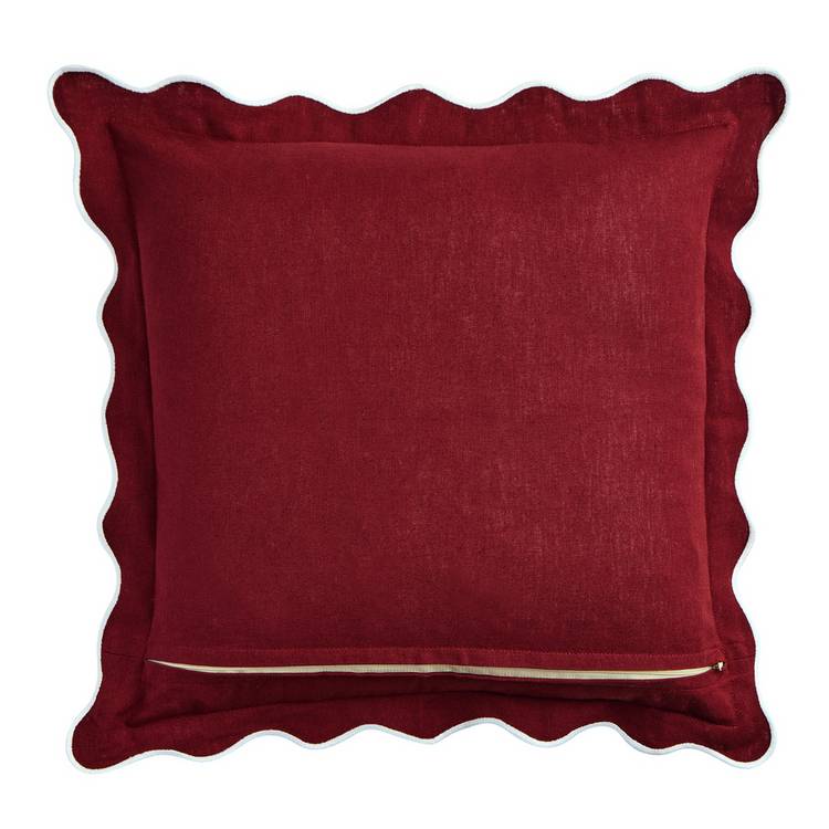 Habitat scallop cushion pomegranate 43x43cm - British product