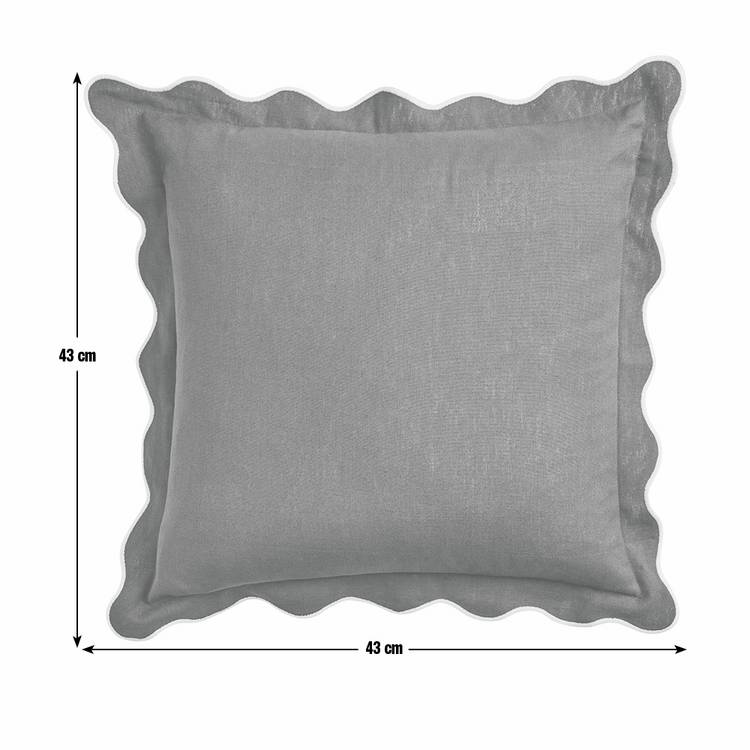 Habitat scallop cushion pomegranate 43x43cm - British product
