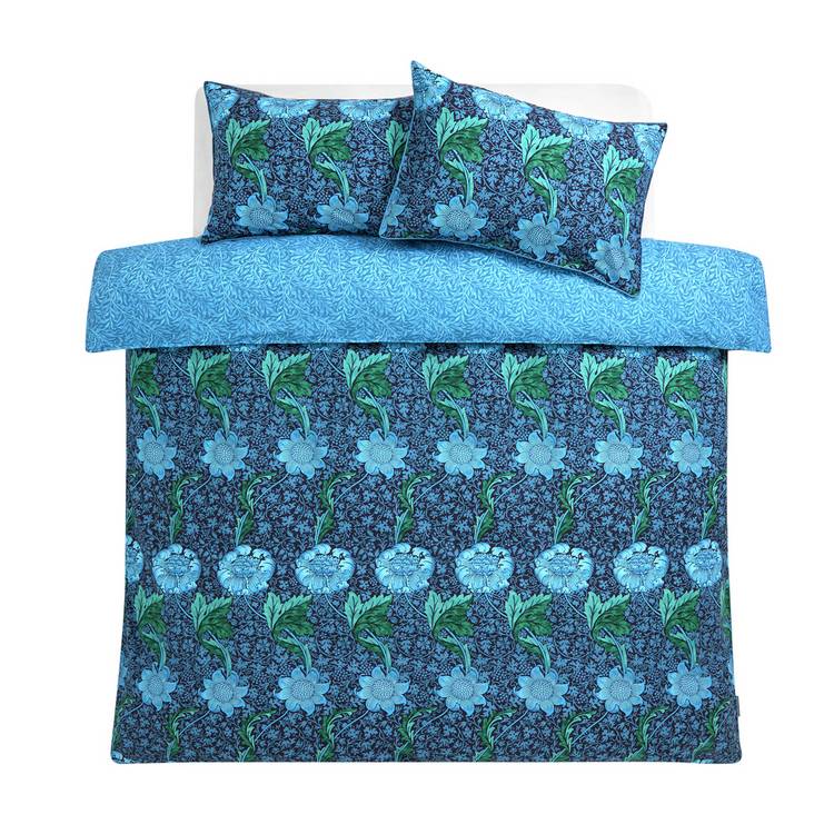 Habitat and Morris & Co bedding set Kennet print single (British brand)