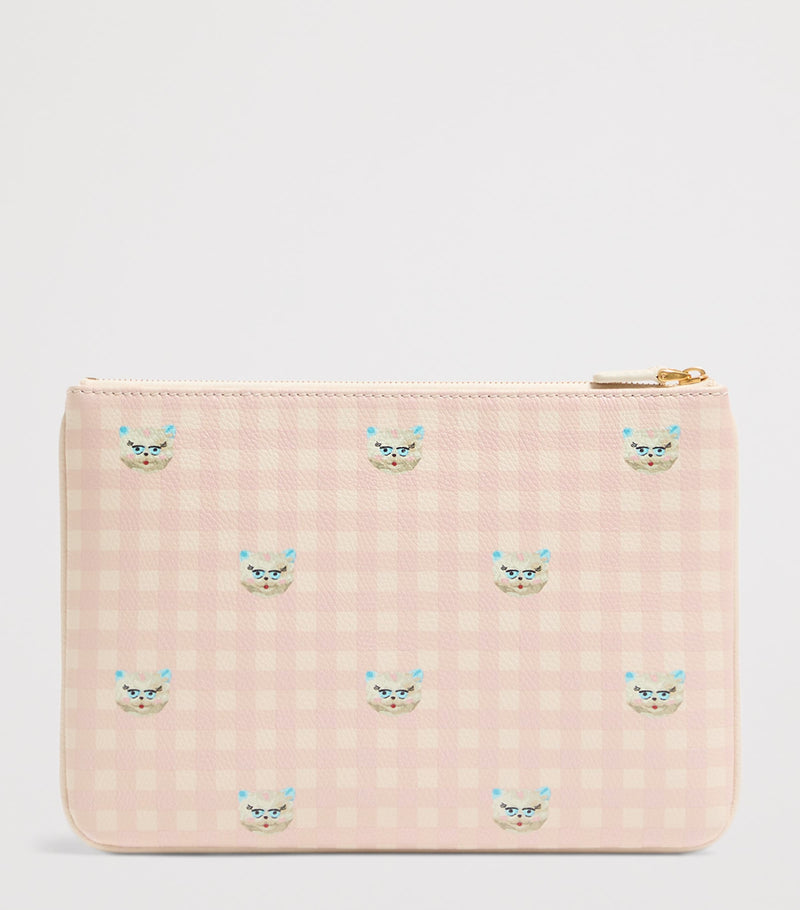 Valentino Garavani medium leather VLogo signature pouch (British brand)