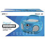 Groov-e Boombox CD player radio blue portable (British brand)