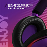 STEALTH C6-100 gaming headset red and purple over-ear (British brand)