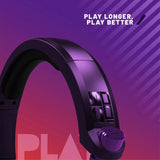 STEALTH C6-100 gaming headset red and purple over-ear (British brand)