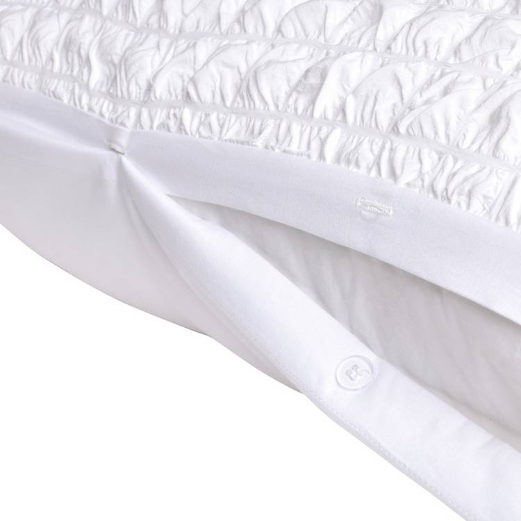 Argos Home embroidered bows white bedding set single, imported from the UK