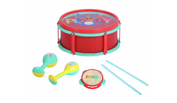Chad Valley musical drum set with light-up pads, UK version