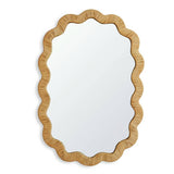 Habitat rattan wavy wall mirror 90x60cm (British brand)