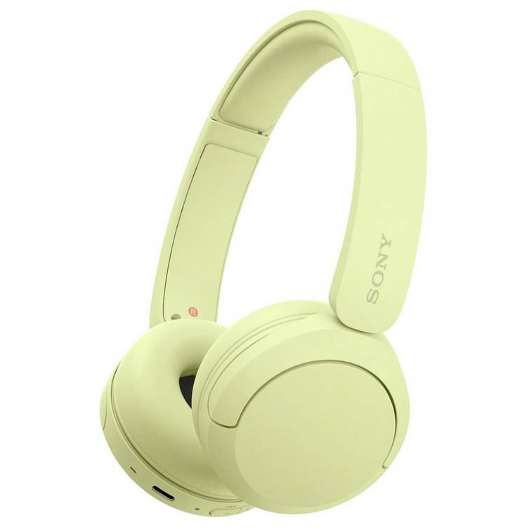 Sony wireless Bluetooth headphones yellow - British product