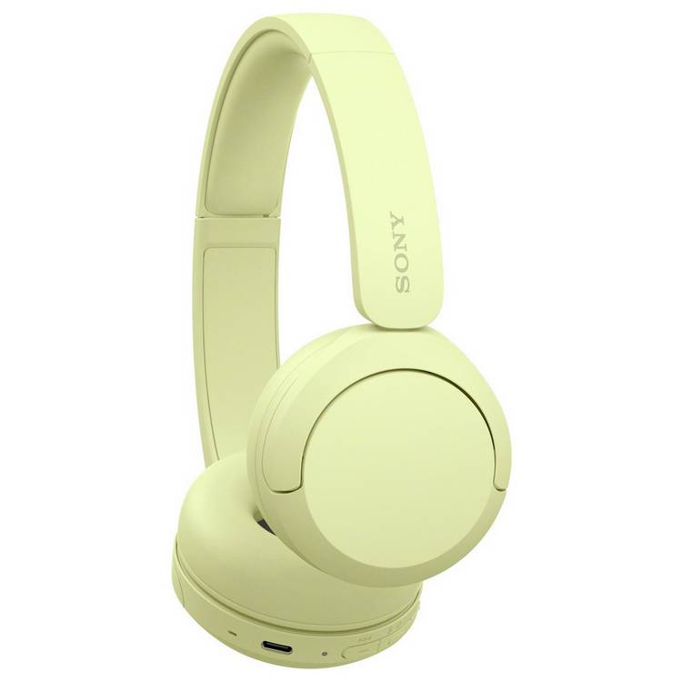 Sony wireless Bluetooth headphones yellow - British product